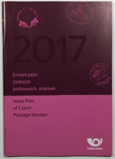 Emisní plán českých poštovních známek 2017(česky, anglicky)