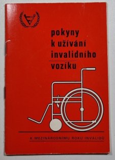 Pokyny k užívání invalidního vozíku