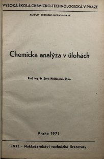 Chemická analýza v úlohách