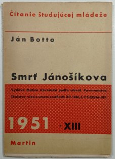 Smrt Jánošíkova (Slovensky)