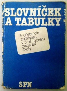 Slovníček a tabulky k učebnici zeměpisu