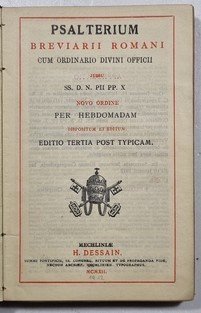 Psalterium Breviarii Romani