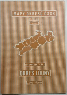 Mapy okresů ČSSR 1:50 000 - Severočeský Kraj- Okres Louny
