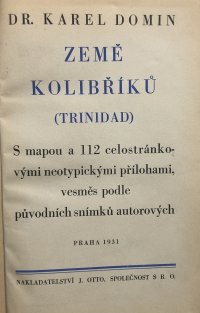 Země kolibříků (Trinidad)