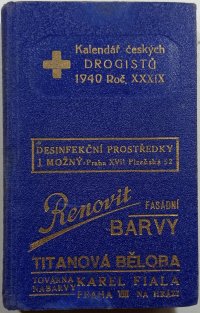 Kalendář drogistů československých /ročník 1940/