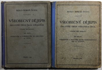 Všeobecný dějepis pro vyšší třídy středních škol díl 1.+2.