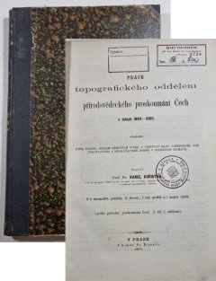 Práce topografického oddělení přírodovědeckého prozkoumání Čech v letech 1864 - 1866 + mapa