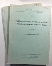 Přehled archivních pomůcek a publikací Státního ústředního archivu v Praze 1+2 - 