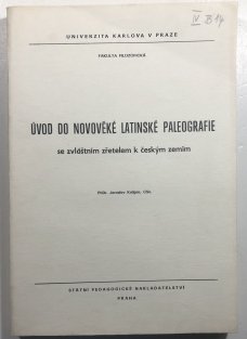 Úvod do novověké latinské paleografie