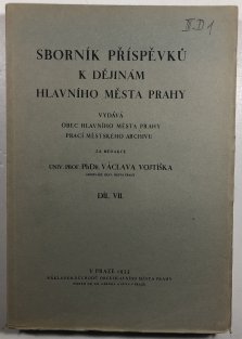 Sborník příspěvků k dějinám hlavního města Prahy VII.