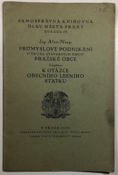 Průmyslové podnikání pražské obce - 