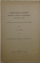 Písaři manualů radních nového města pražského z let 1548-1553 - 