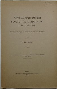 Písaři manualů radních nového města pražského z let 1548-1553