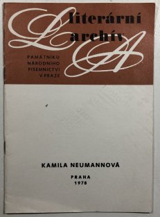 Písemná pozůstalost Kamila Neumannová 1874-1957 soupis korespondence