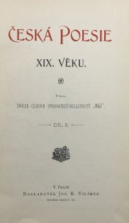 Česká poezie XIX.věku II. díl