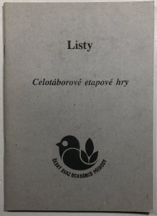 Listy - celotáborové etapové hry 