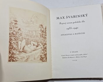 Max Švabinský - popisný seznam grafického díla 1933 - 1942
