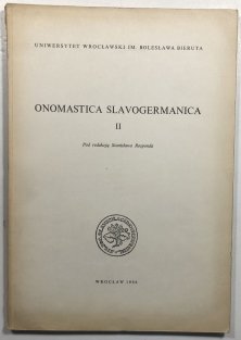 Onomastica slavogermanica II.