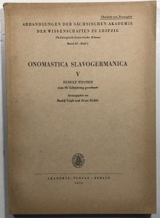 Onomastica slavogermanica V.