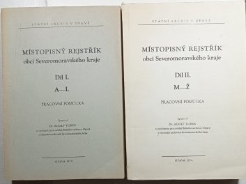 Místopisný rejstřík obcí Severomoravského kraje I.-II. 
