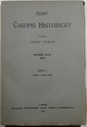 Český časopis historický - ročník XXXI, sešit 3. - 