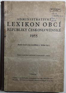 Administrativní lexikon obcí republiky československé 1955