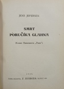 Svízele Ruthy Abbottové / Smrt poručíka Glahna