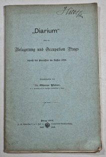 Diarium über die Belagerung und Occupation Prags