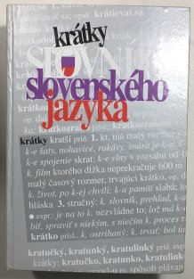 Krátky slovník slovenského jazyka (slovensky)