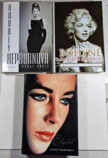 Hvězdy stříbrného plátna - Elizabeth / Bohyně Marilyn Monroe	 / Audrey Hepburnová životopis