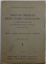 Stručný přehled dějin české literatury - 