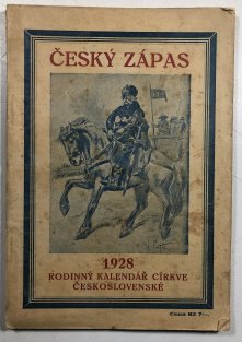 Český zápas 1928 rodinný kalendář církve československé