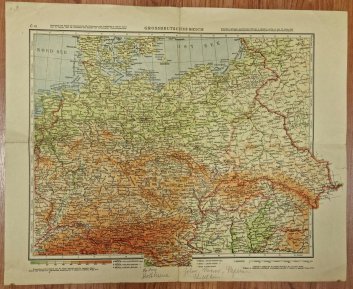 Grossdeutsches Reich - Velkoněmecká říše  (mapa)