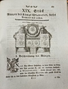 Beschreibung der bisher bekannten böhmischen Münzen nach chronologischer Ordnung 1