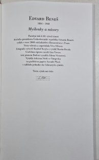 Edvard Beneš 1884-1948 - Myšlenky a názory