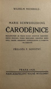 Marie Schweidlerová čarodějnice