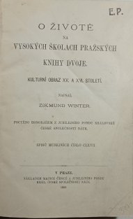 O životě na vysokých školách pražských knihy dvoje