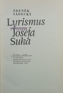 Lyrismus v tvorbě Josefa Suka