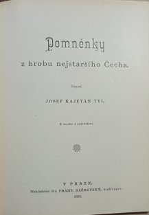Pomněnky z hrobu nejstaršího Čecha
