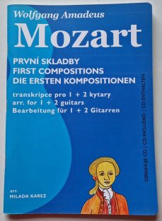 Wolfgang Amadeus Mozart - První skladby ( transkripce pro 1 + 2 kytary ) 
