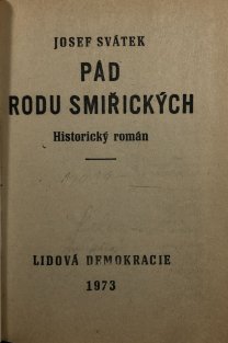 Pád rodu Smiřických