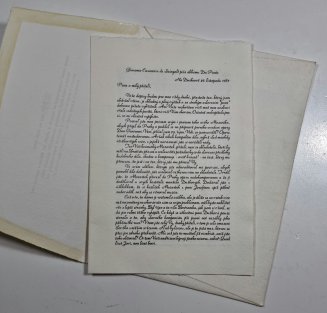 Giacomo Casanova de Seingalt píše abbému Lorenzovi da Ponte