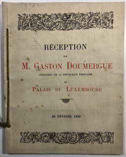 Reception de M.Gaston Doumer président de la République Francaise