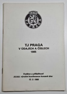 TJ Praga v údajích a číslech 1985