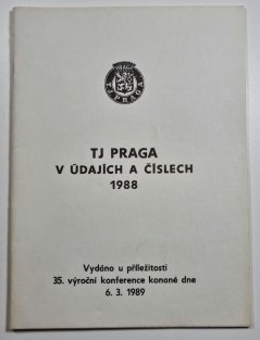 TJ Praga v údajích a číslech 1988