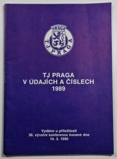 TJ Praga v údajích a číslech 1989