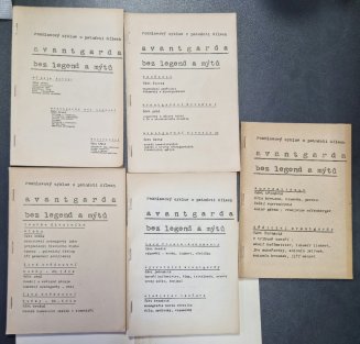 Avantgarda bez legend a mýtů - Rozhlasový cyklus