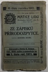Matice lidu 6/1910 - Ze zápisků přírodovědce - 