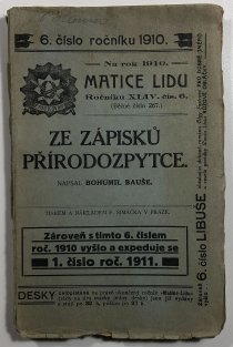 Matice lidu - Ze zápisků přírodovědce 6/1910