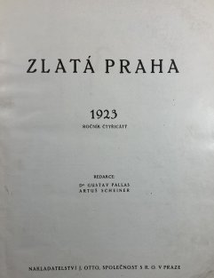 Zlatá Praha 1923, ročník 40